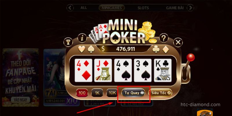 Các chiến thuật nổ hũ Mini Poker  từ cao thủ